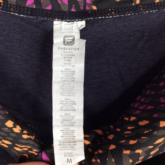 Fabletics Salar Powerhold Leggings Womens Size Medium Workout Crop 7/8 - Picture 7 of 7